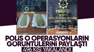 Sakarya'da narkotik ve kaçakçılık operasyonları