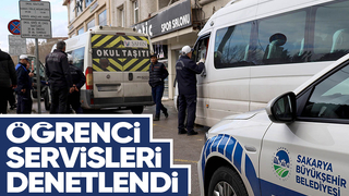 Sakarya'da öğrenci servisleri denetlendi