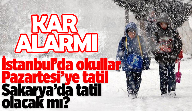 Sakarya'da okullar tatil edilecek mi?