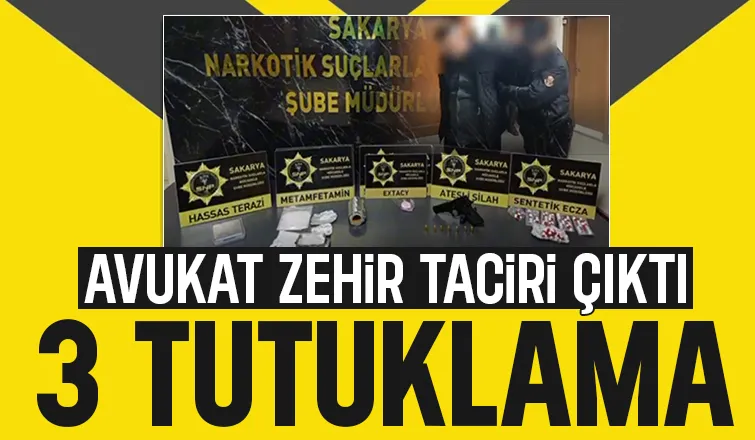 Sakarya'da operasyon; Avukat uyuşturucu ile yakalandı