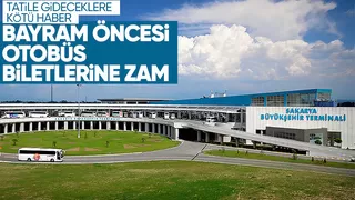 Sakarya'da otobüs biletleri zamlandı