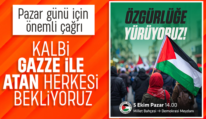 Sakarya'da pazar günü Filistin'in sesi olacak yürüyüş için çağrı