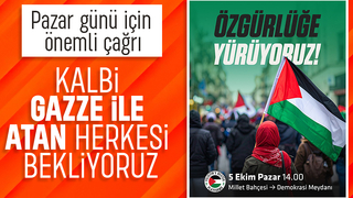 Sakarya'da pazar günü Filistin'in sesi olacak yürüyüş için çağrı