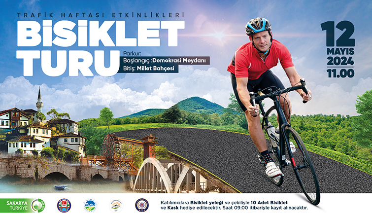 Sakarya'da pedallar güvenli bir trafik için dönecek
