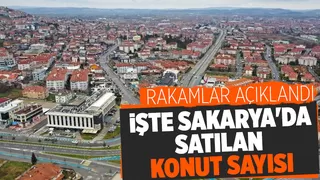 Sakarya'da satılan konut sayısı açıklandı