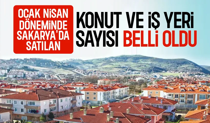Sakarya'da satılan konut ve iş yeri sayısı açıklandı