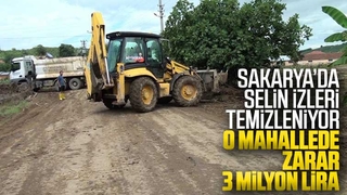 Sakarya'da selin izleri temizleniyor