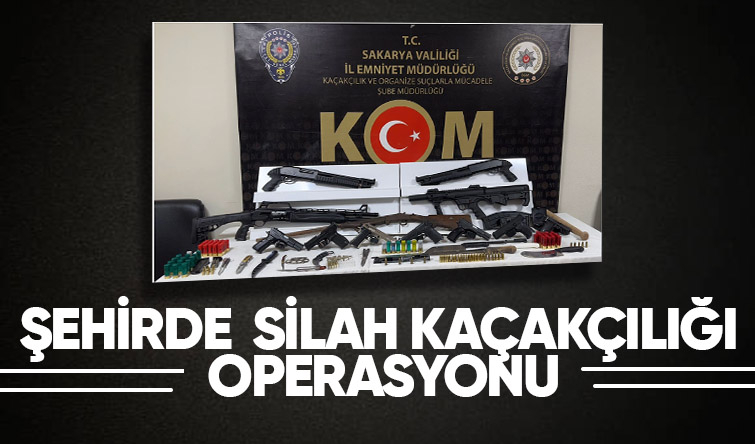 Sakarya'da silah kaçakçılığı operasyonu: 6 gözaltı