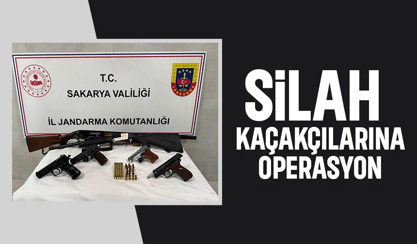 Sakarya'da silah kaçakçılığı operasyonu
