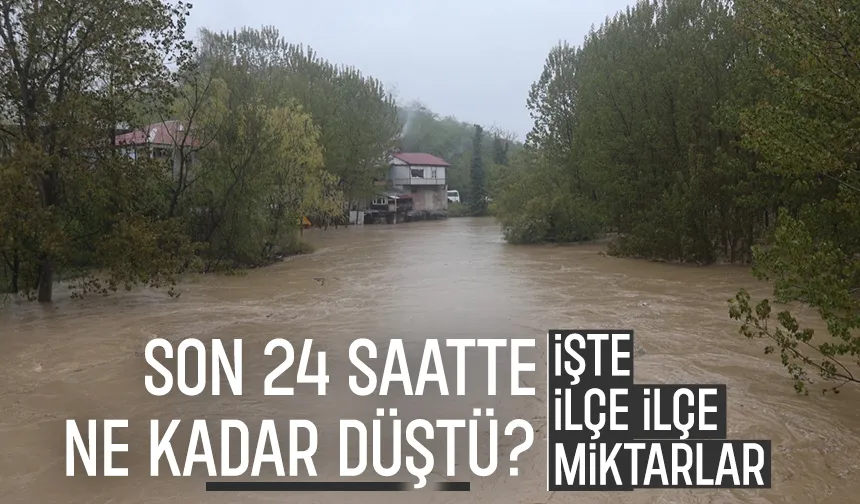 Sakarya'da son 24 saatte ne kadar yağış düştü: İşte ilçe ilçe miktarlar