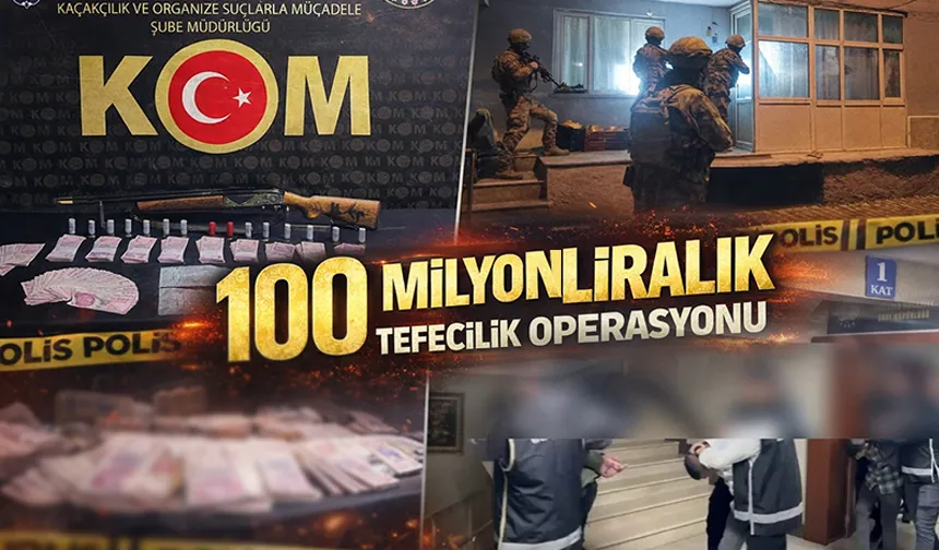 Sakarya'da tefecilik operasyonu