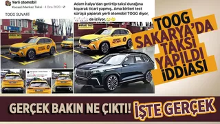 Sakarya'da Togg taksi yapıldı iddiası bakın ne çıktı