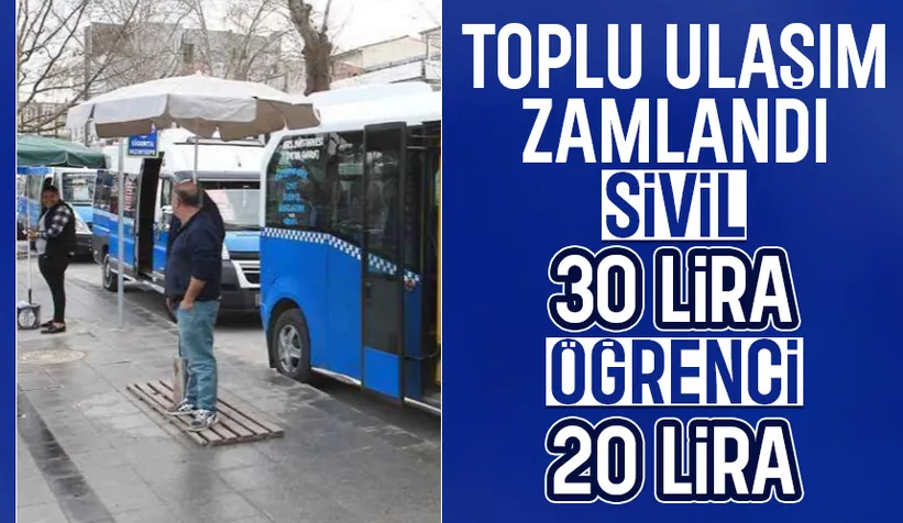 Sakarya'da toplu ulaşıma zam: İşte yeni tarifeler!