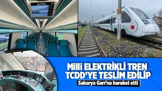 Sakarya'da üretilen milli elektrikli tren TCDD'ye teslim edildi