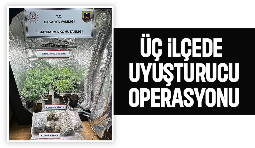 Sakarya'da uyuşturucu operasyonları