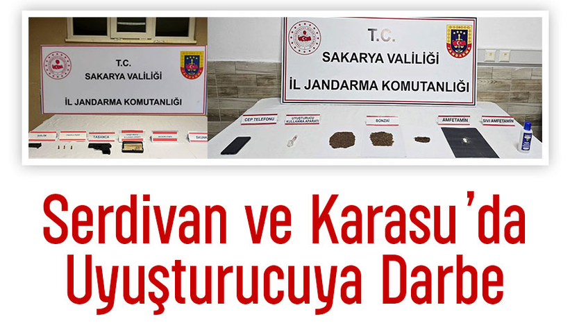 Sakarya'da uyuşturucu operasyonları