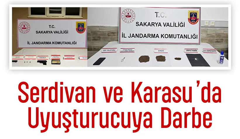 Sakarya'da uyuşturucu operasyonları