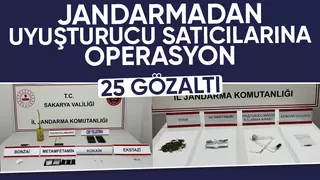 Sakarya'da uyuşturucu operasyonları