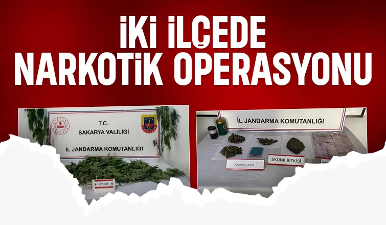 Sakarya'da uyuşturucu operasyonu