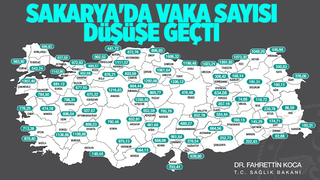Sakarya'da vaka sayılarında son durum