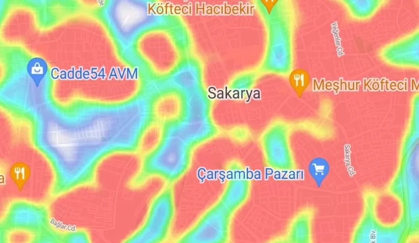 Sakarya'da vakalar patladı; Korona haritası kızardı