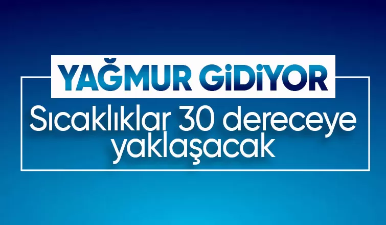 Sakarya da yağmur gidiyor sıcak hava geliyor