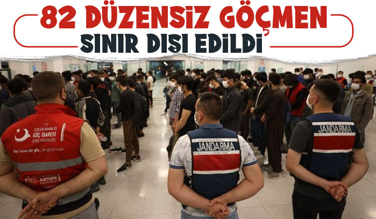 Sakarya'da yakalanan 82 düzensiz göçmen sınır dışı edildi