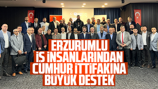 Sakarya'da yaşayan ve üretim yapan Erzurumlu iş adamları 14 Mayıs seçimlerinde Recep Tayyip Erdoğan ve Cumhur İttifakını destekleyeceklerini açıkladı.