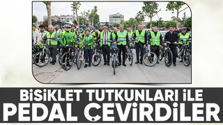 Sakarya'da hayatla yarışılmaz temalı bisiklet turu