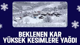 Sakarya'da yüksek kesimler karla kaplandı