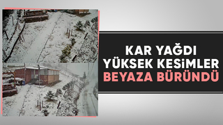 Sakarya'da yüksek kesimlerde kar etkili oluyor