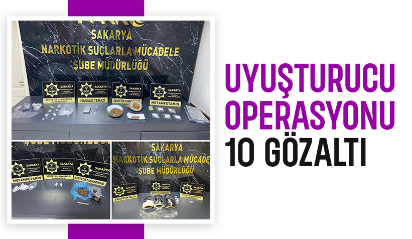 Sakarya'da zehir tacirlerine operasyon; Çok sayıda gözaltı