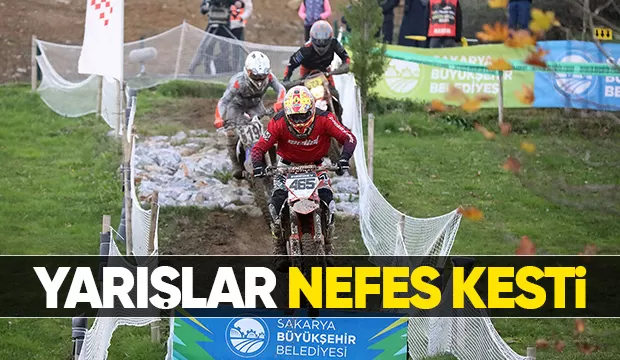 Sakarya dağ motosikleti yarışlarına ev sahipliği yaptı