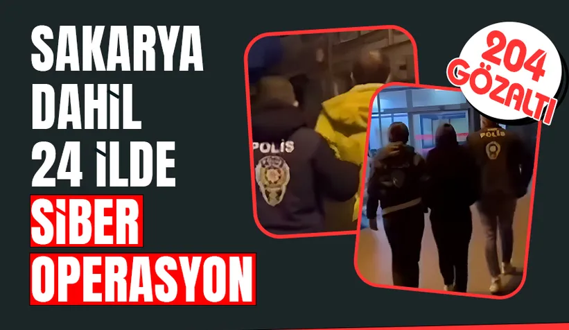 Sakarya dahil 24 şehirde operasyon