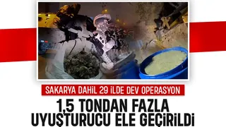 Sakarya dahil 29 ilde uyuşturucu operasyonu