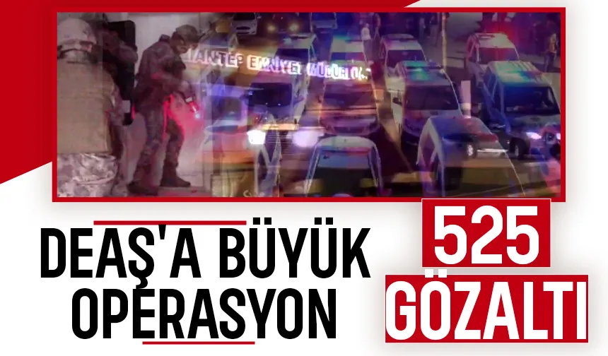 Sakarya dahil 56 ilde terör operasyonu: 525 gözaltı