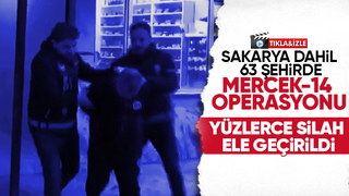 Sakarya dahil 63 ilde operasyon 852 silah ele geçirildi