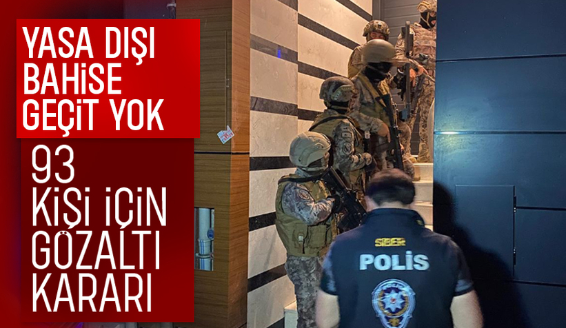Sakarya dahil 7 ilde dev operasyon; 93 gözaltı kararı