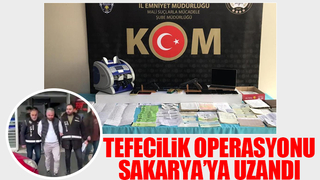 Sakarya dahil tefecilik operasyonu