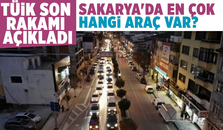 Sakarya'daki araç sayısı açıklandı