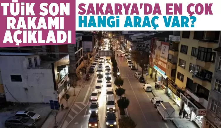Sakarya'daki araç sayısı açıklandı