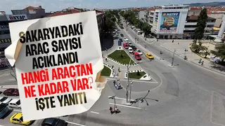 Sakarya'daki araç sayısı açıklandı