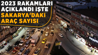 Sakarya'daki araç sayısı açıklandı
