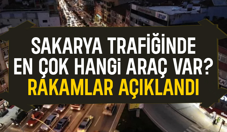 Sakarya'daki araç sayısı açıklandı