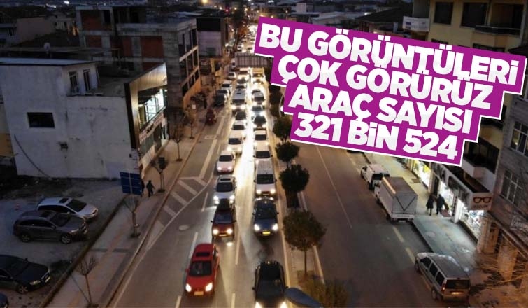 Sakarya'daki araç sayısı açıklandı