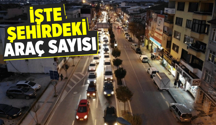 Sakarya'daki araç sayısı açıklandı
