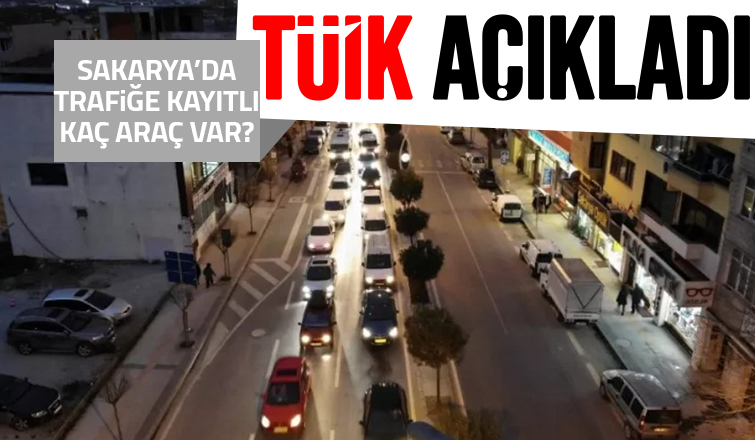 Sakarya'daki araç sayısı açıklandı