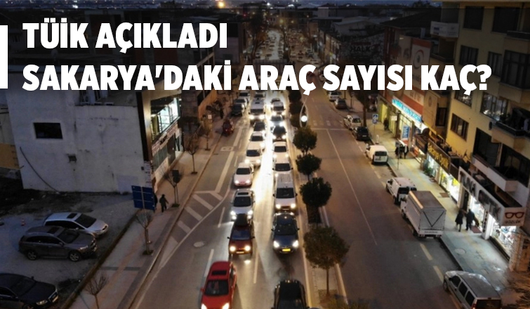 Sakarya'daki araç sayısı açıklandı