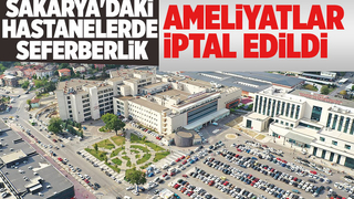 Sakarya'daki hastanelerde seferberlik