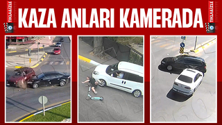 Sakarya'daki kazalar kamerada